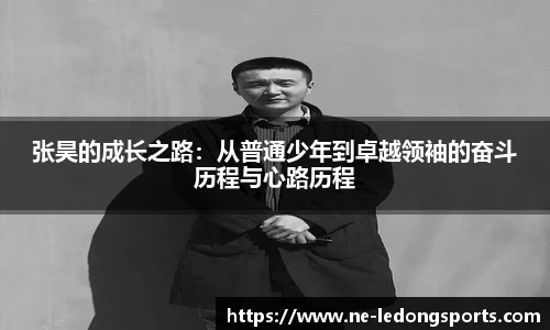 张昊的成长之路：从普通少年到卓越领袖的奋斗历程与心路历程